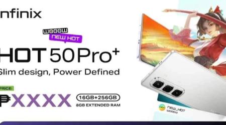 Infinix kunngjorde en tynn smarttelefon Hot 50 Pro Plus 