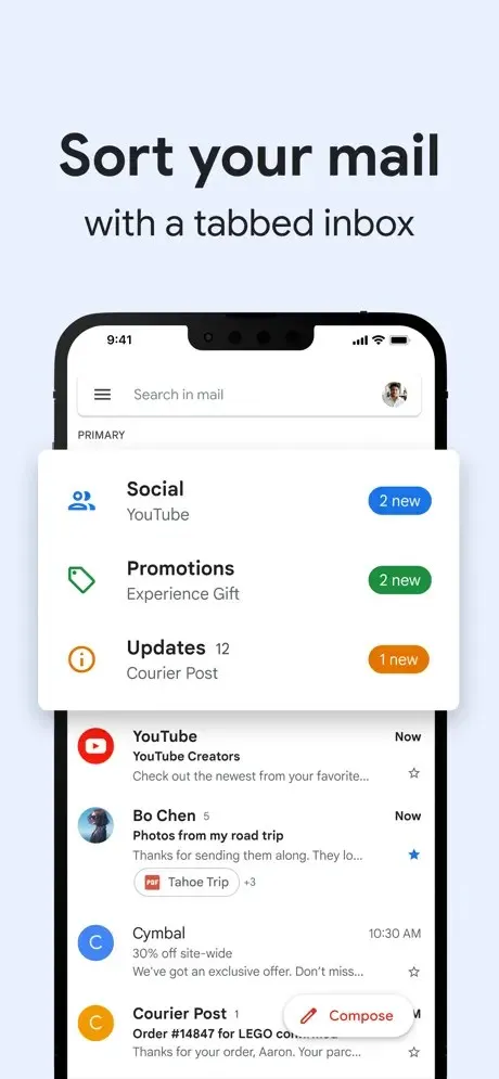 Gammelt Gmail-design for iOS Gammelt Gmail-design for iOS
